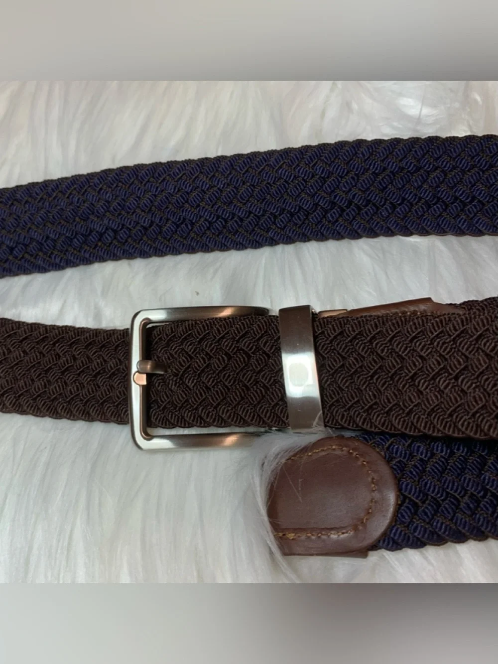 TOMMY BAHAMA men’s braided reversible belt LNWOT size LG/XL